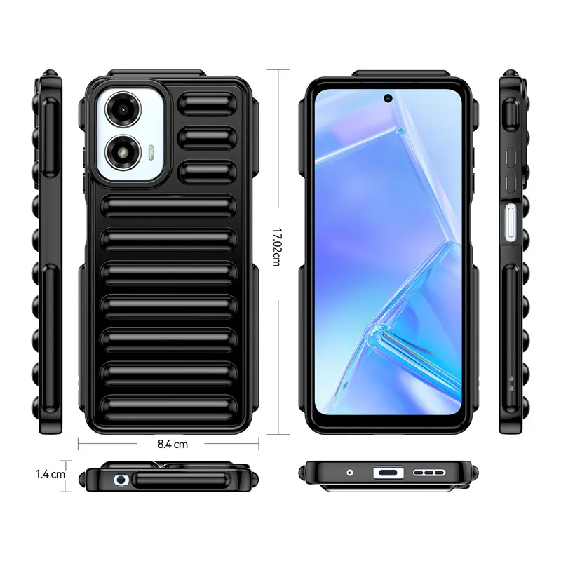 Чехол для Motorola Moto G24 чехол роскошный 3D Ударопрочный силиконовый из ТПУ задней