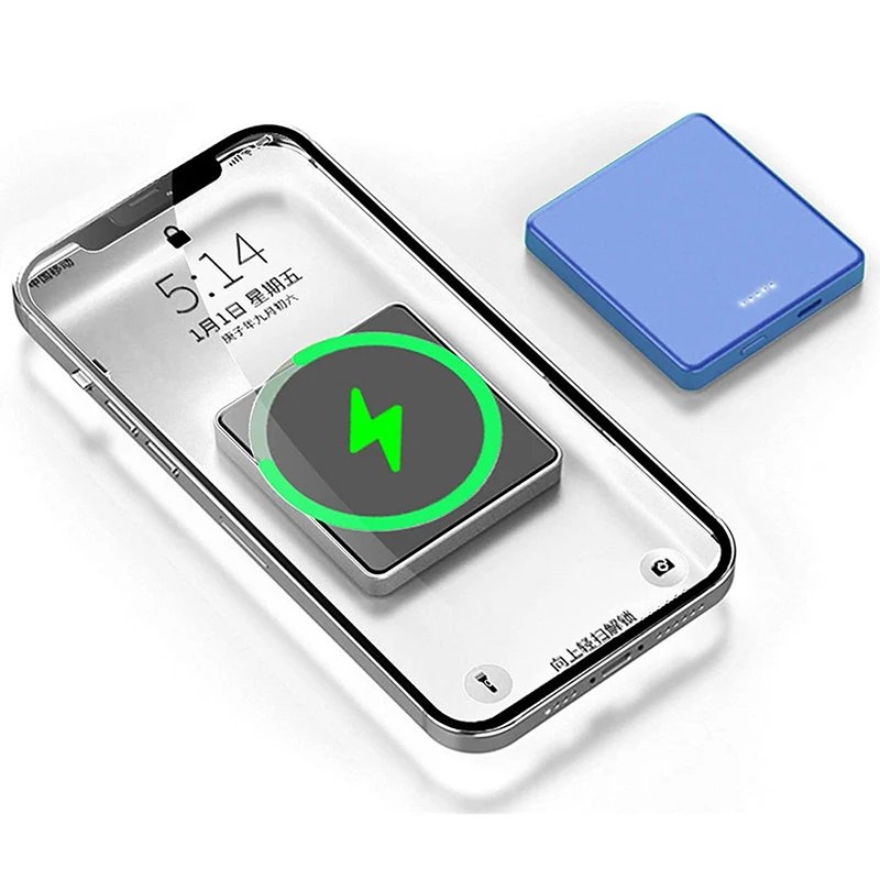 

2022 NEW 15W Magnetic Power Bank Fast Wireless Charging For iphone 13 12 Pro Max 10000mAh Portable Mobile Phone External Battery