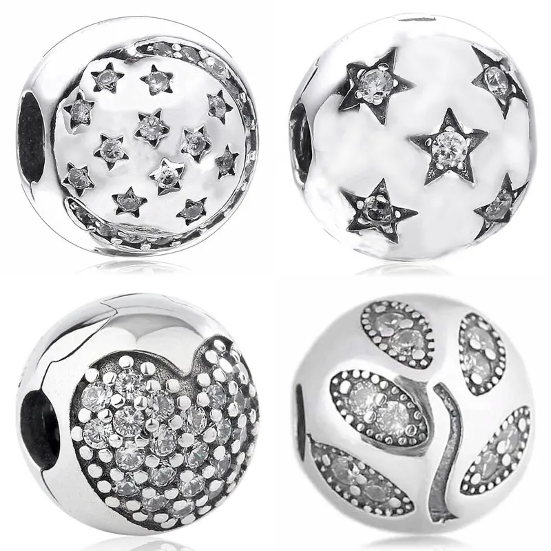 

Подвеска из серебра 925 пробы в виде сверкающих листьев