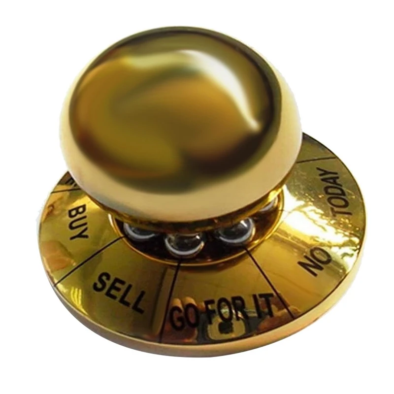 

1 PCS Prophecy Fate Decision Ball Decision Maker Ball Home Office Anti-Stress Decompression Toy Desktop Decoration Gift Gold