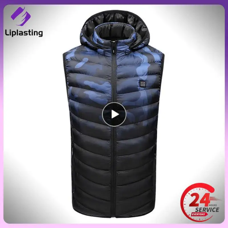 

Heated Vest Men Women Usb Heated Heating Coat Thermal Clothing Outdoor Skiing Hunting Vest Winter Heating Jackets