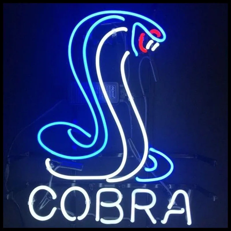 

Neon Sign For Cobra Neon Bar sign Lamps Real glass tubes Restaurant decorate light Hotel Beer Bar Man Cave Impact Attract light