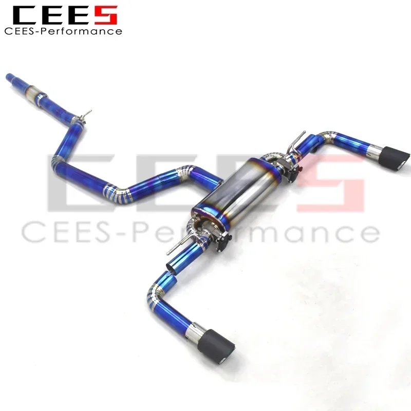 Система выхлопных труб CEES Catback для VW GOLF 8/MK8/GTI 2.0T 2020-2024 титановый глушитель