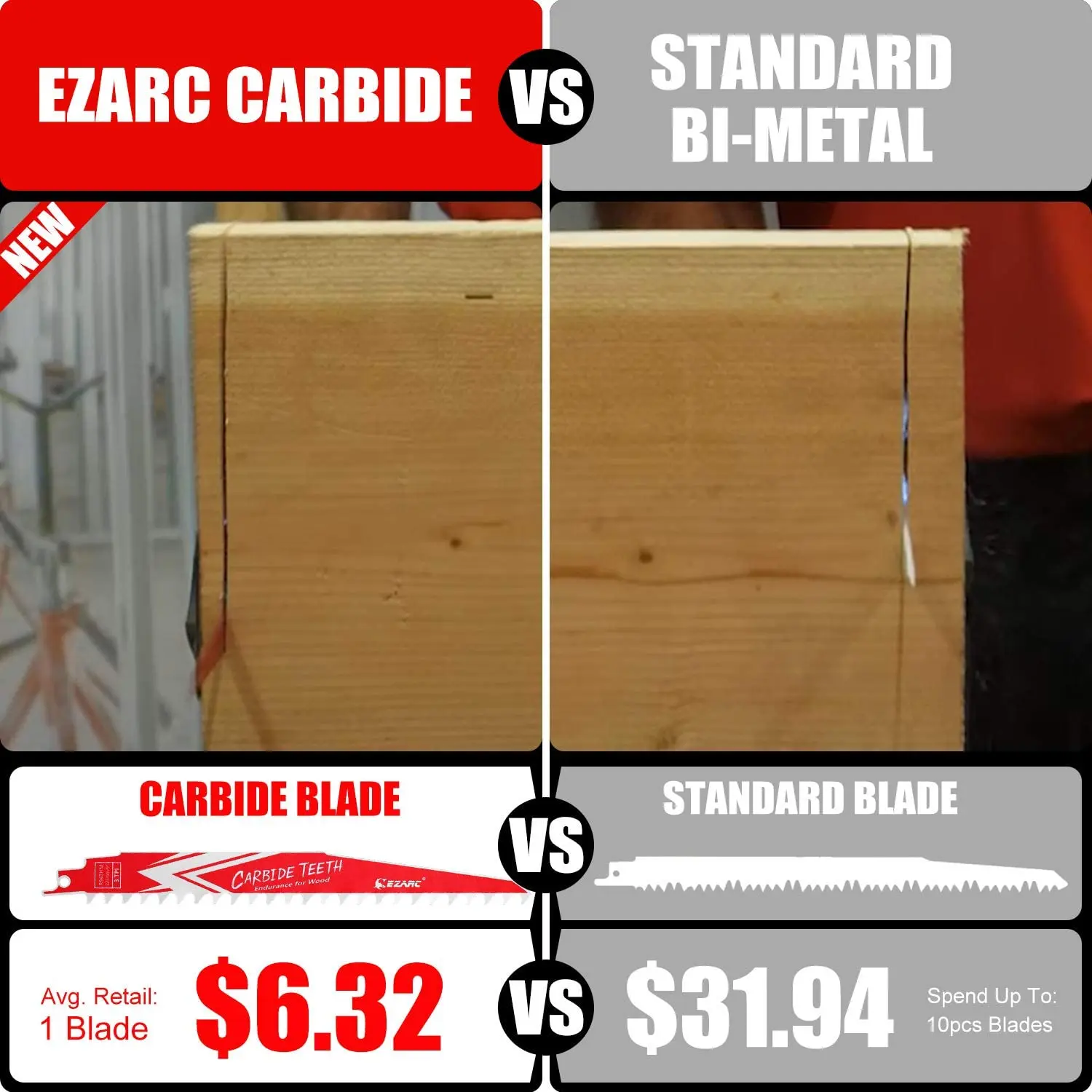 Карбид для сабельных пил EZARC 3 шт