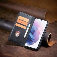 luxury leather phone case for samsung a02s a32 a52 a72 s20 s21 fe flip wallet card slots cover for note 10 20 plus ultra 4g 5g