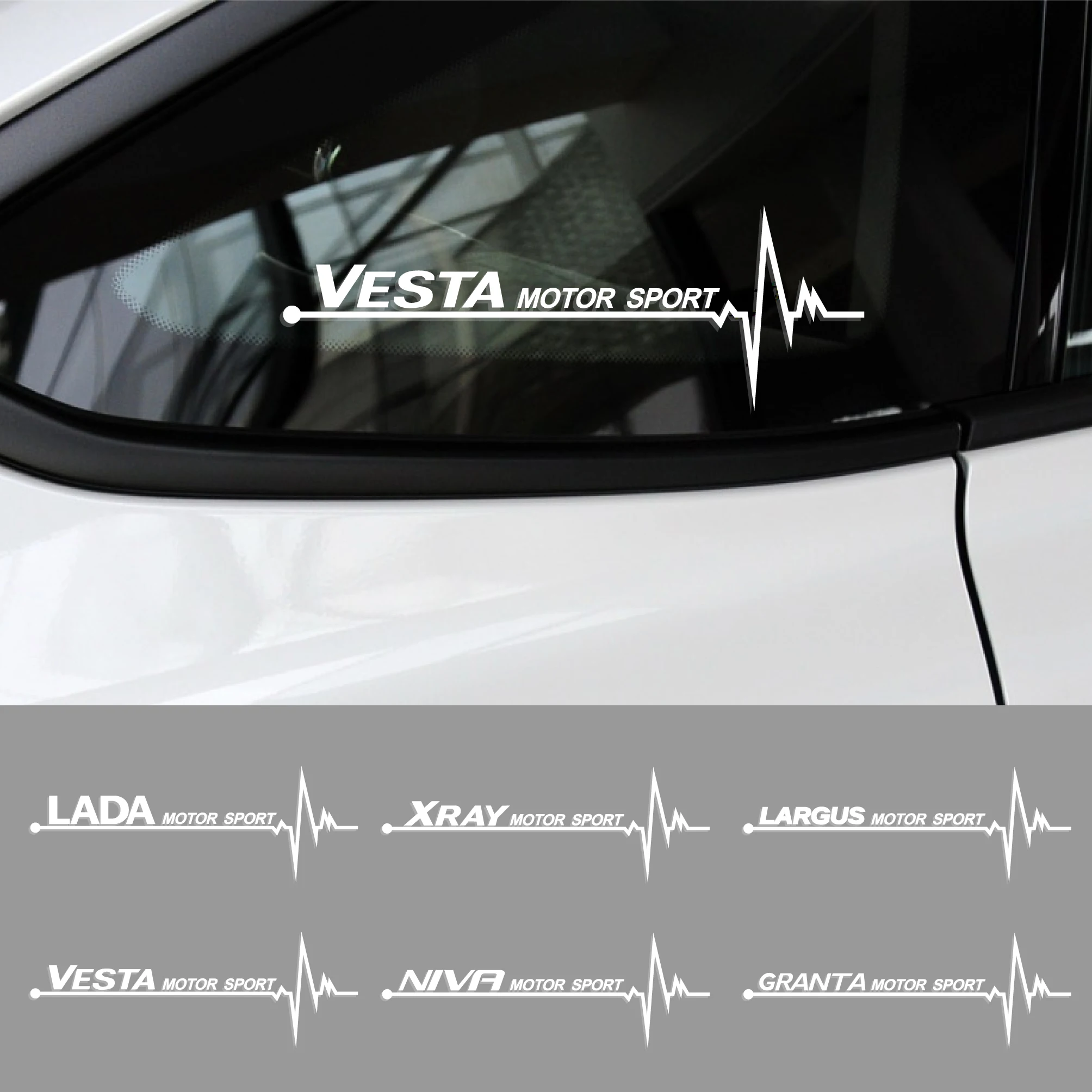 2 шт. светоотражающие наклейки на боковое окно автомобиля