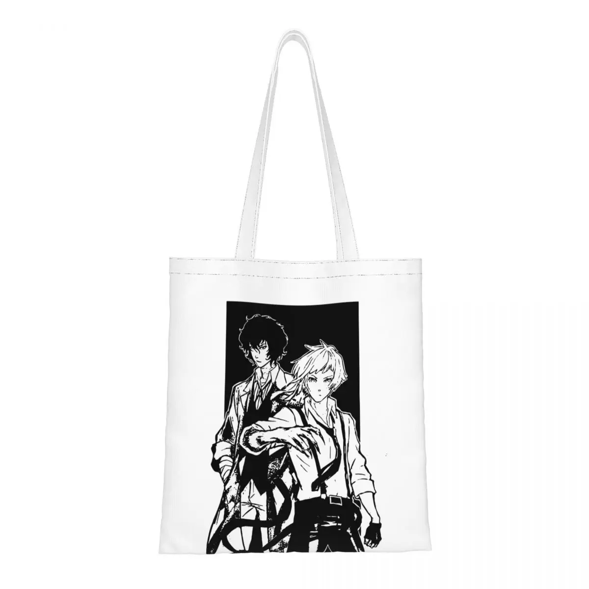 

Bungou Stray Dogs Shoulder Bag Female Canvas Shopping Bag Bungo Anime Bsd Dazai Manga High Capacity Canvas Tote Bag Canvas Bag