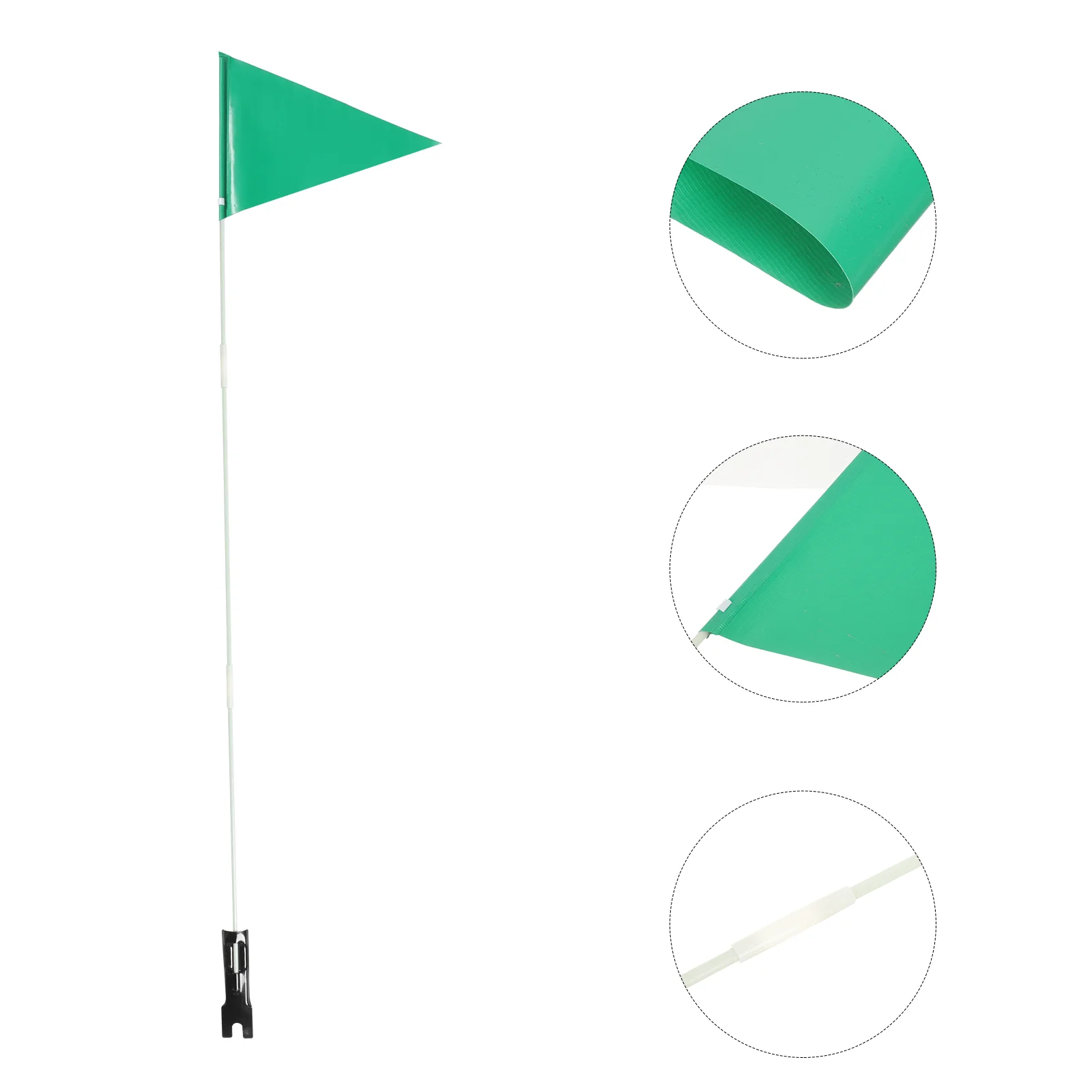 

Flag Bike Pole Safety Flagswith Reflective Flagpole Visibilitytrailer Cycle Cycling Fiberglass Kids Bracket Trike Warning High