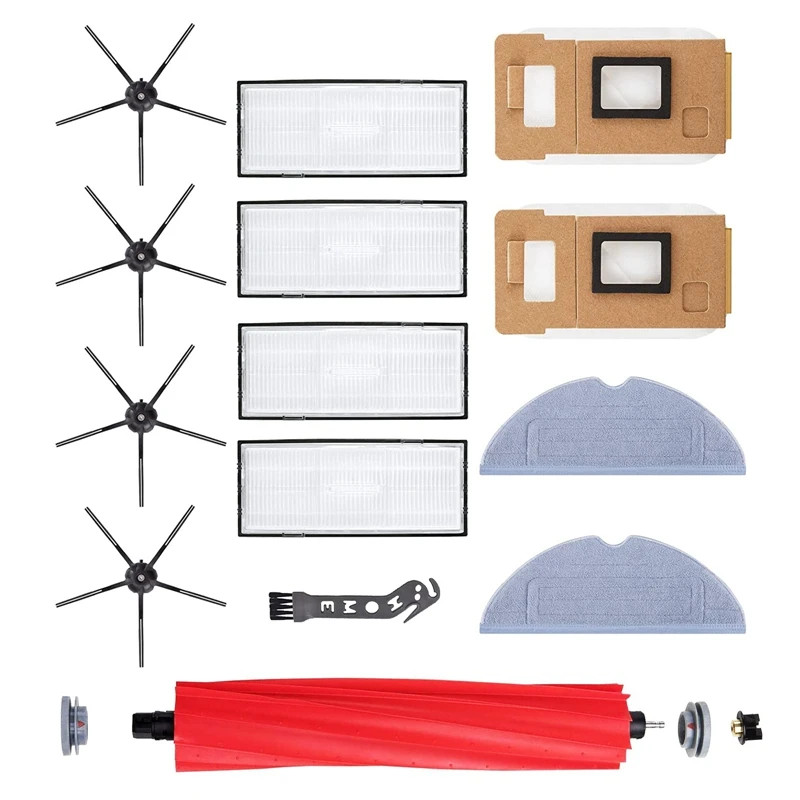 

Main Brush Side Brush Hepa Filter Mopping Cloth Dust Bag For Roborock S7 T7S T7S Plus Vacuum Cleaner Replacement Parts
