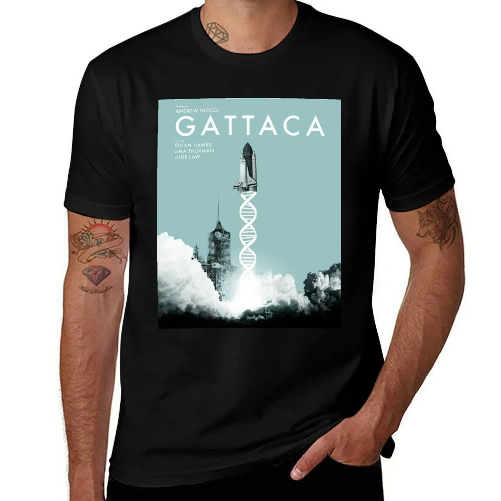 Фото Футболка Gattaca с креативным графическим принтом №1