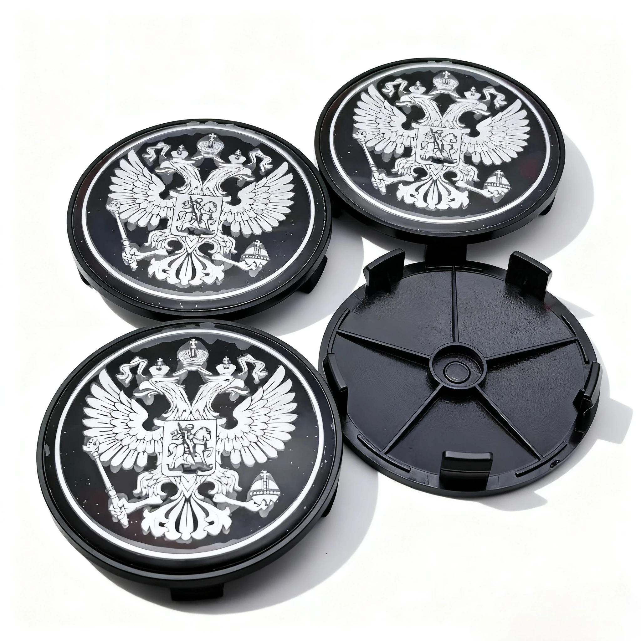 

Комплект Из 4 Колпаков На Центральные Части Колес С Эмблемой России, Диаметр 68 Мм/63 Мм, Заглушки Для Автомобильных Дисков