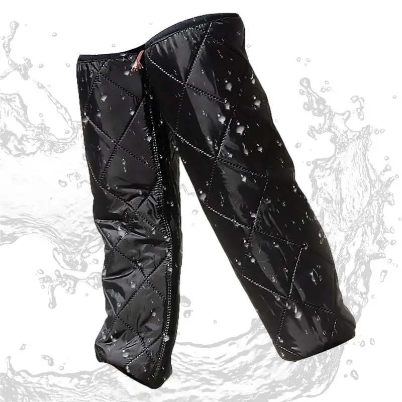 

Motorcycle Warm Knee Pads Full Chaps Motorcycle Knee Pads Winter Windproof Warm Knee Pads Cover Extended Thickened Cold Knee