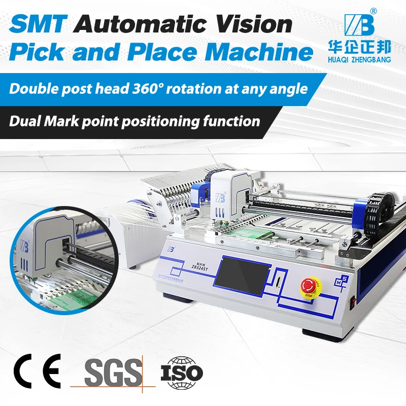 Smt Manufacturer Pick and Place Machine LED SMD Chip Mounter High Speed 2 Head Automatic Pcb Assembly Machine For SMT PCB Line