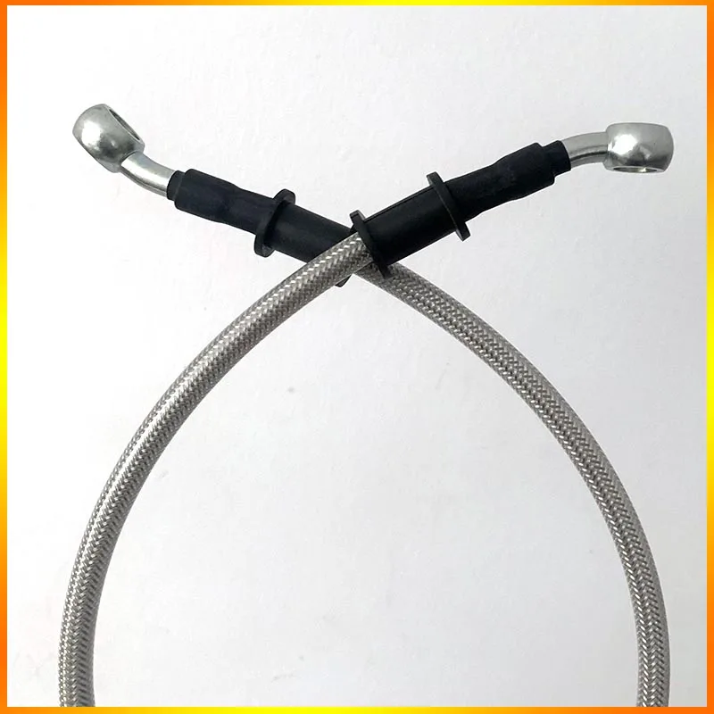Мотоциклетный тормозной шланг 90-130 см универсальный трос 28 ° Плетеный стальной