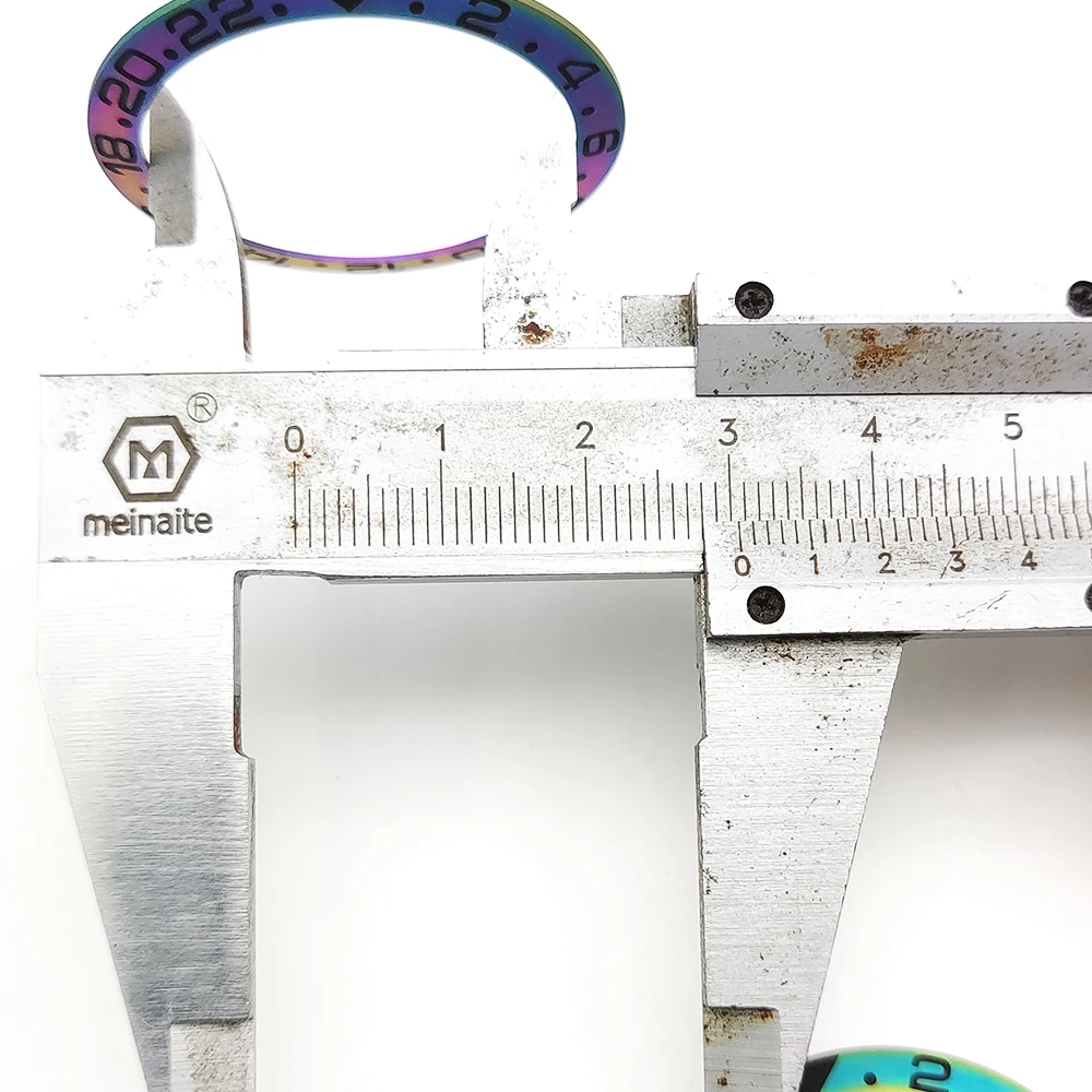 Часы модификации магазина 38 мм Цветные часы Безель высокое качество керамика GMT