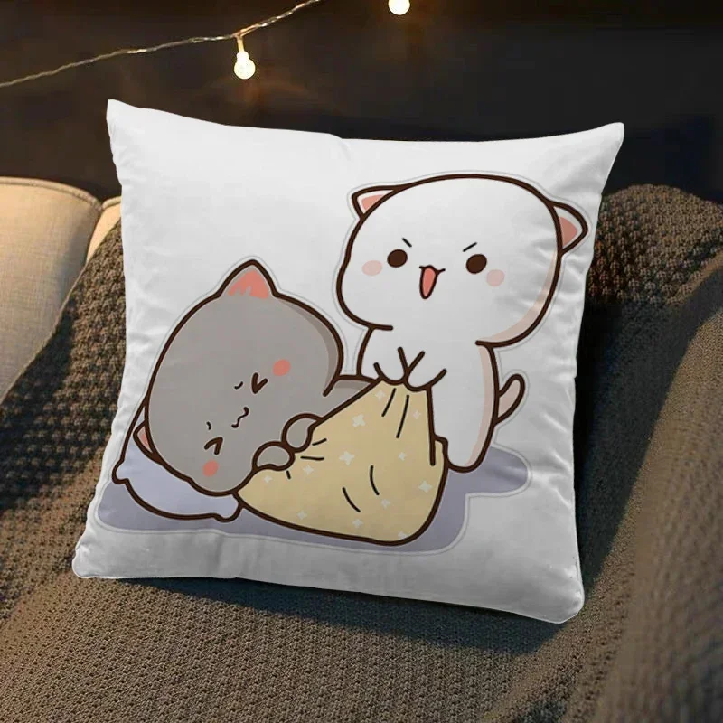 

Наволочка Dakimakura Mochi персиковая 45x45