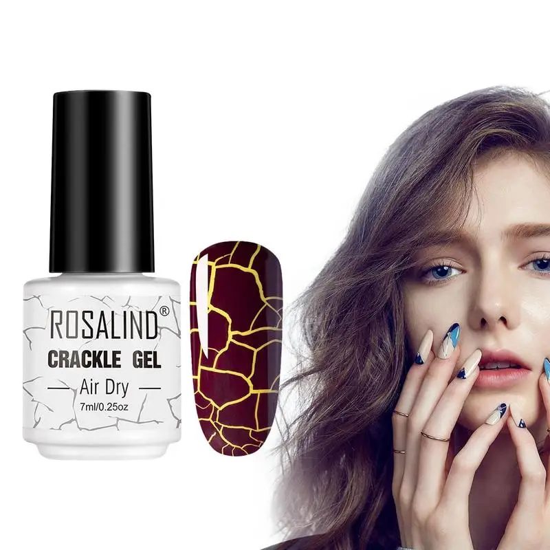 

Crackle Nail Polish Sparkly Nail Polish For Women Nail Gel Various Styles Long Stay DIY Making Good Toughness Stable Consistency