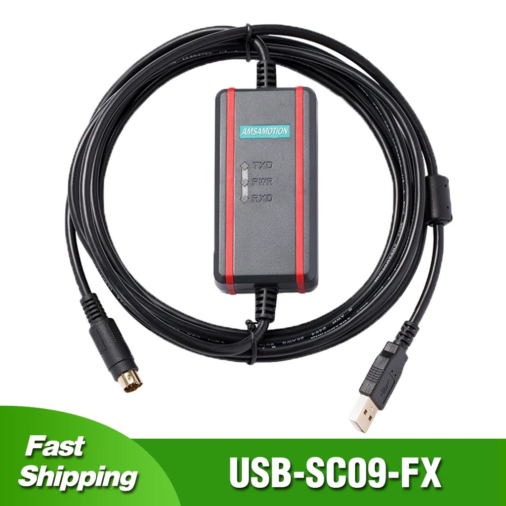 USB-SC09-FX кабель программирования для Mitsubishi FX серии MELSEC PLC USB к адаптеру RS422
