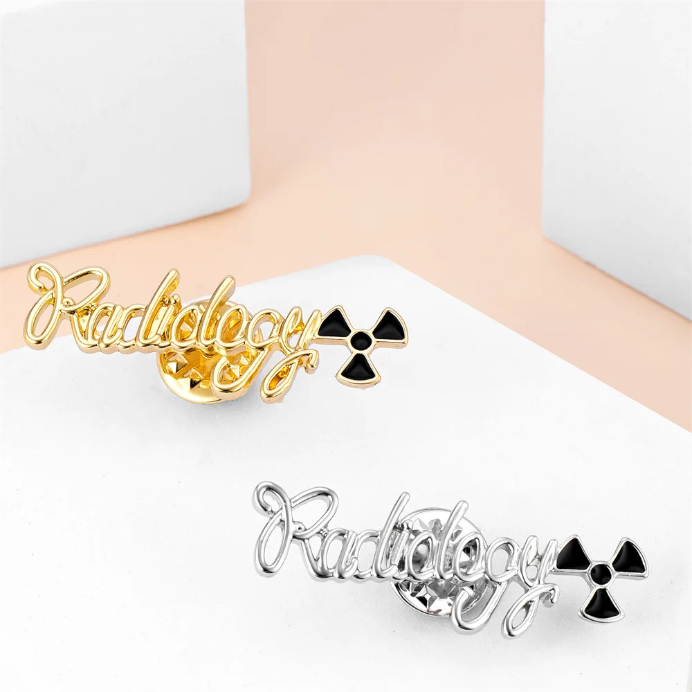 Больничный радиологический значок на лацкан Модный новый дизайн простой научный