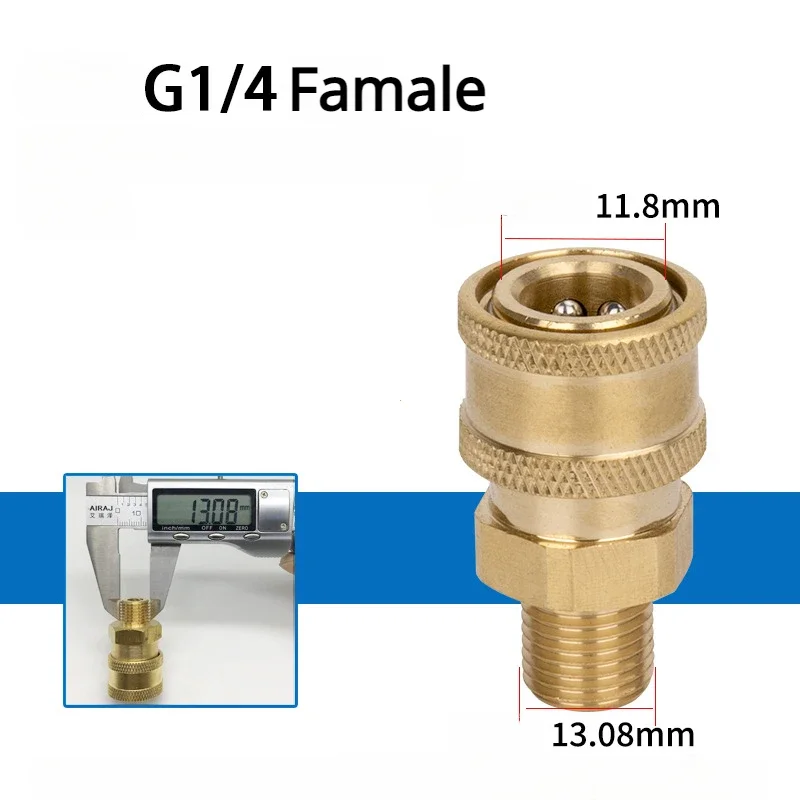 

Адаптер для мойки высокого давления, быстроразъемный соединитель 1/4 дюйма, быстроразъемный фитинг, быстрое соединение для мойки высокого давления, быстроразъемное соединение 1/4 дюйма