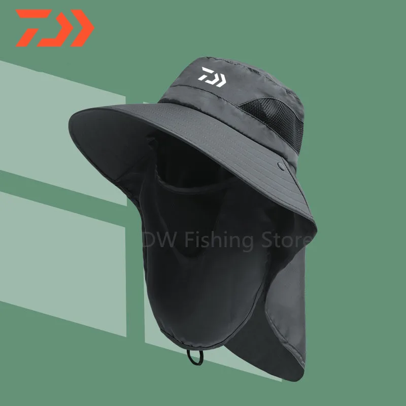 

Солнцезащитная шляпа Daiwa Fishing Мужская Летняя женская шляпа для рыбалки Солнцезащитная шляпа соломенная шляпа крутая рыболовная шляпа