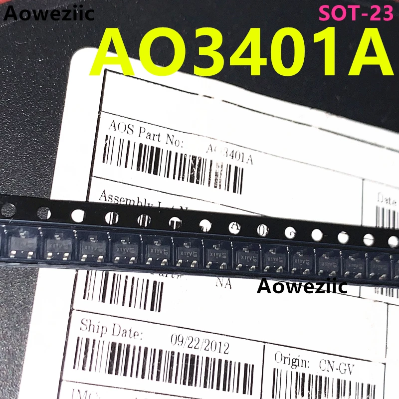 AO3401A SOT-23 P канал-30V-4A SMD MOSFET оригинальный и подлинный