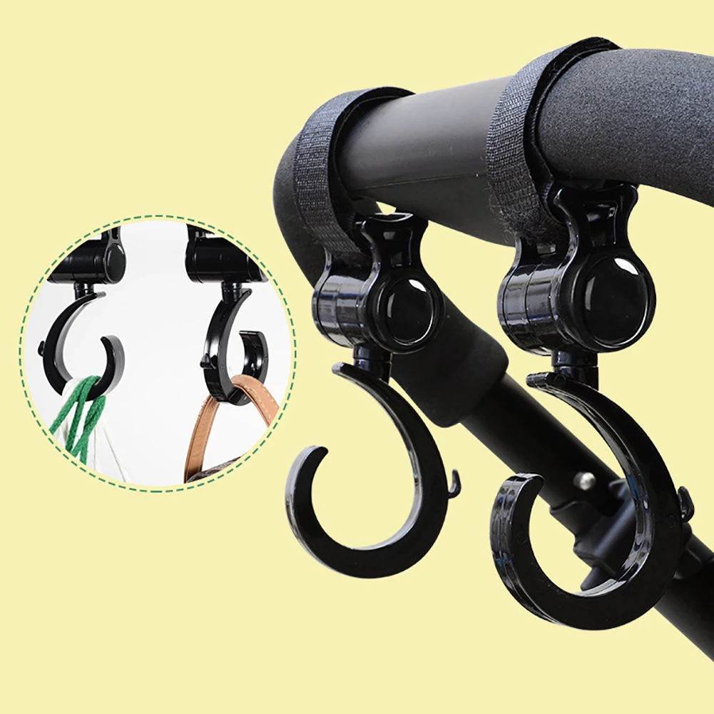 

5pcs Baby Bag Stroller Hooks Pram Rotate 360 Degree Rotatable Shopping Cart Hanger Organizer Baby Car Accessories