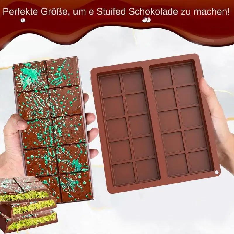 Форма для шоколадных батончиков глубокая силиконовая форма конфет