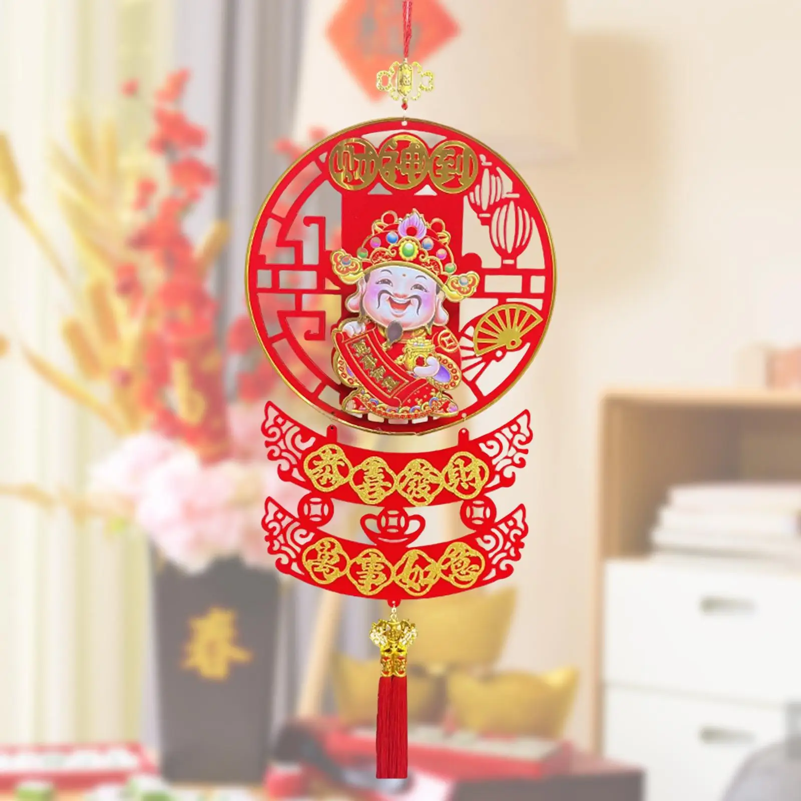 

Китайский новый год Cai Shen украшение с кисточками подвесной кулон для декора