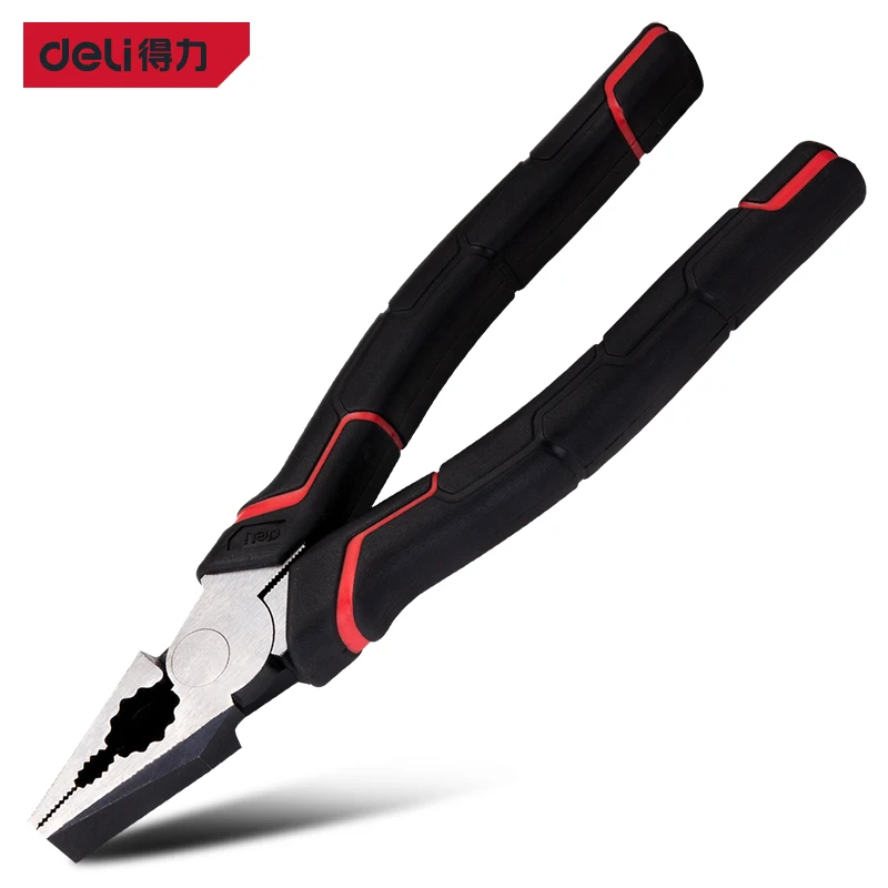 Deli 1 Pcs 6/7/8 Inch Effort-saving Japanese-style Wire Cutters Chrome Vanadium Steel Two-color Lagging Household Hand Tool