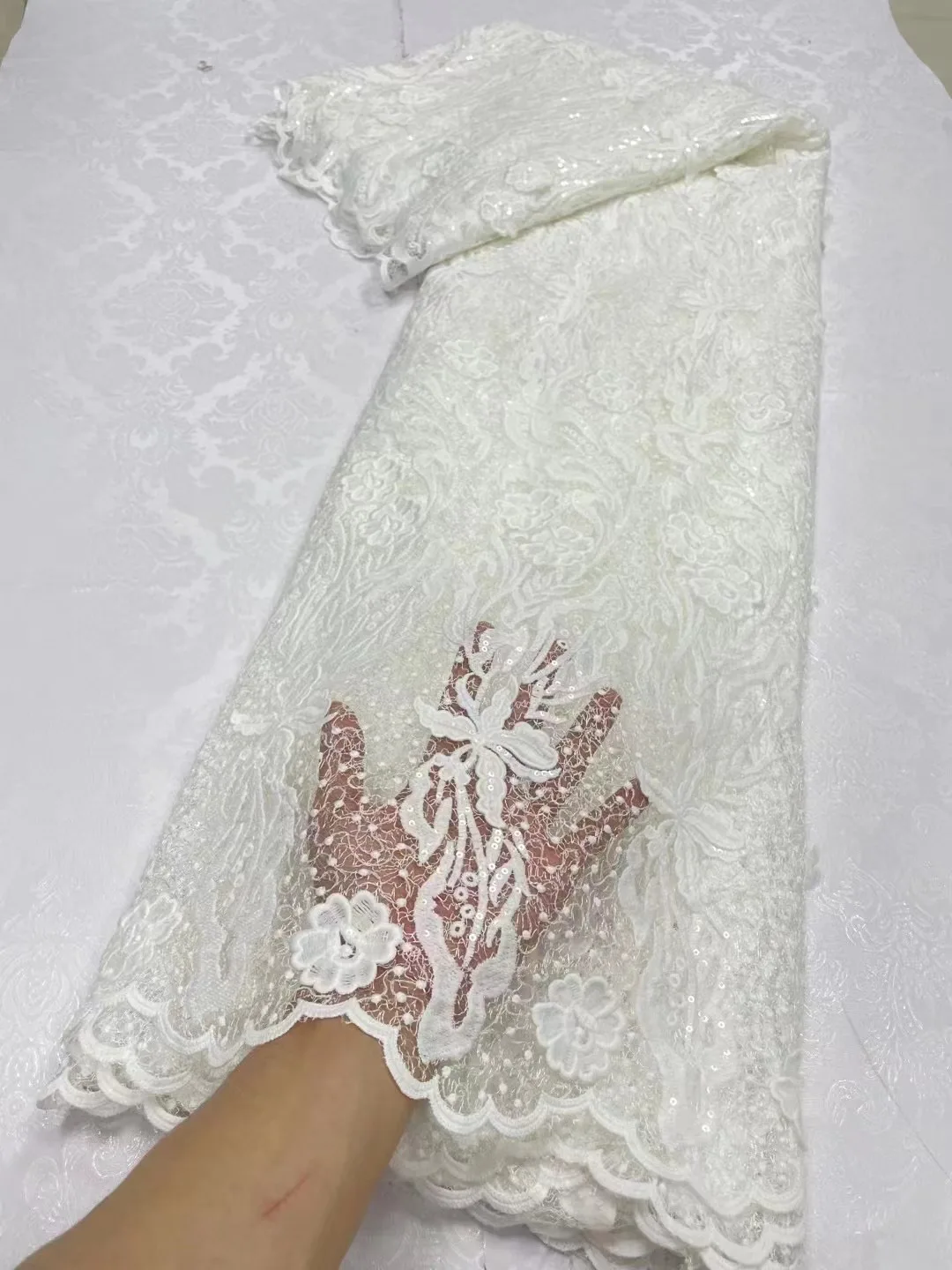 Африканский шнур кружевная ткань высококачественный из гипюра для женщин