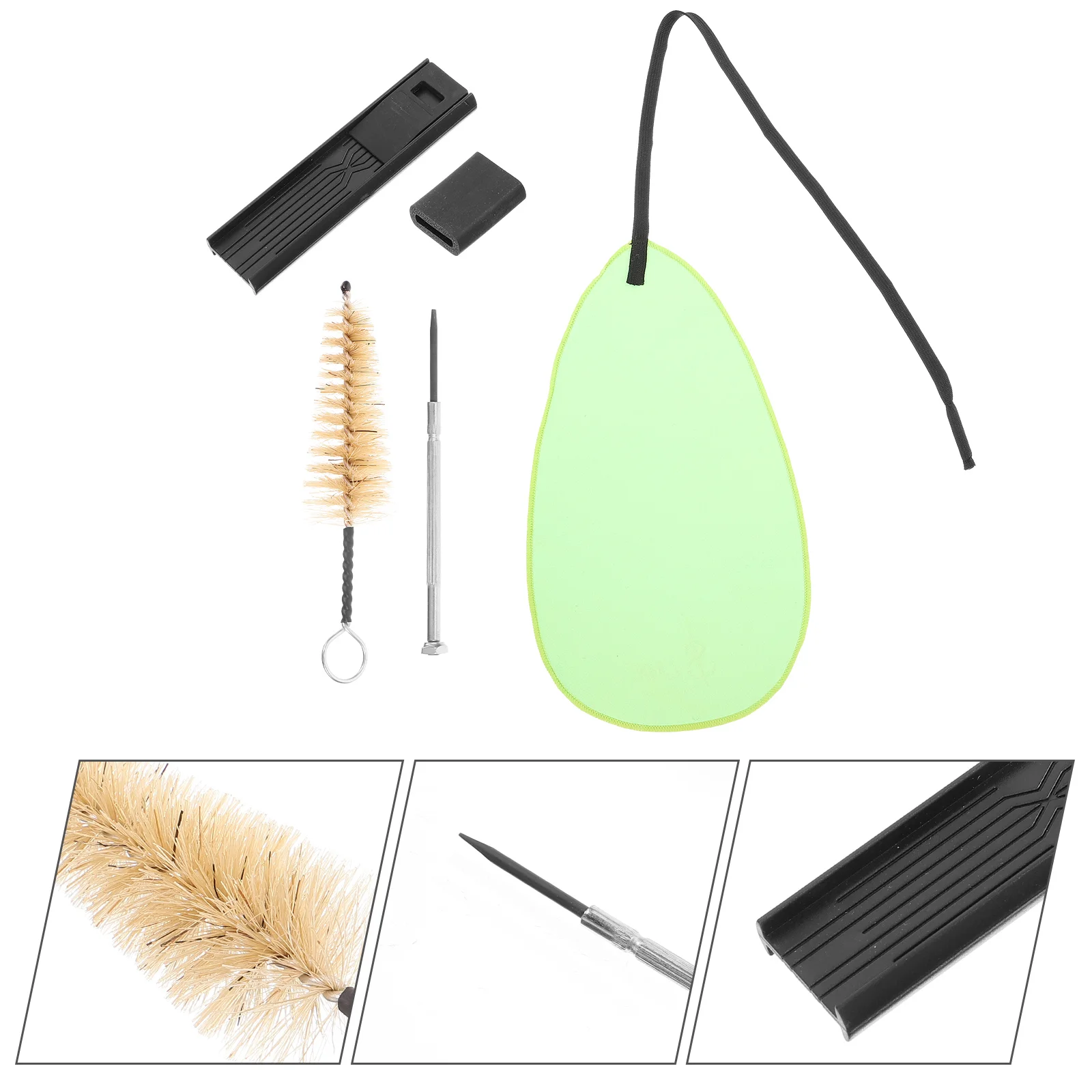 

1 Set Saxophone Care Kit Including Saxophone Cleaning Cloth Thumb Cushion Whistle Clip Dust Brush