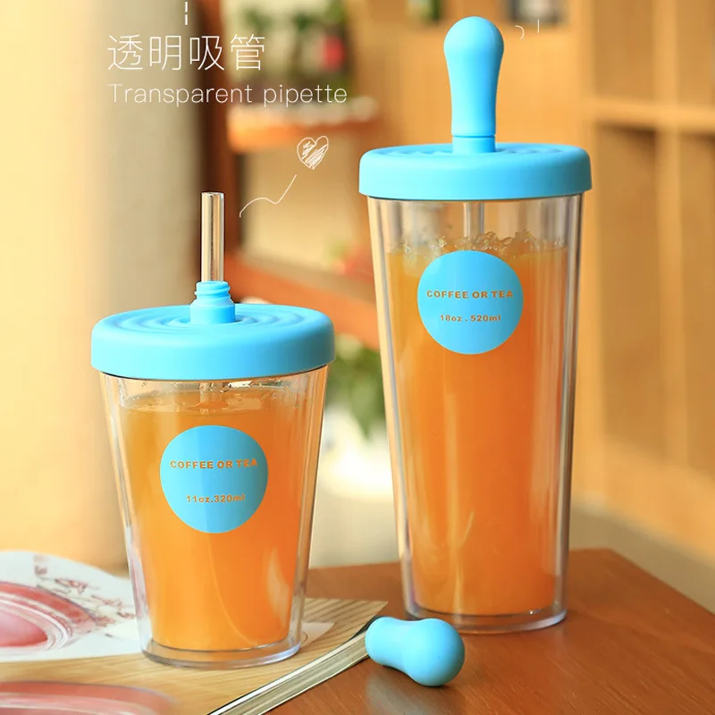 

Мужская, детская чашка, бутылочка для воды, крышка, Соломка для хранения, экологичные бутылки для напитков, пластиковый бутылочка для сока д...