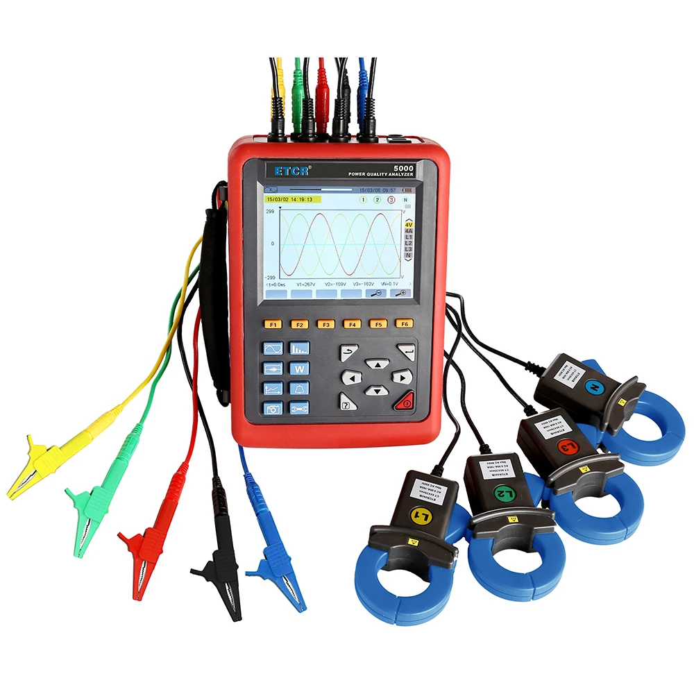 

ETCR5000 Top Rated Power Quality Analyzer Industrial Control Three Phase Energy Power Quality Analyzer