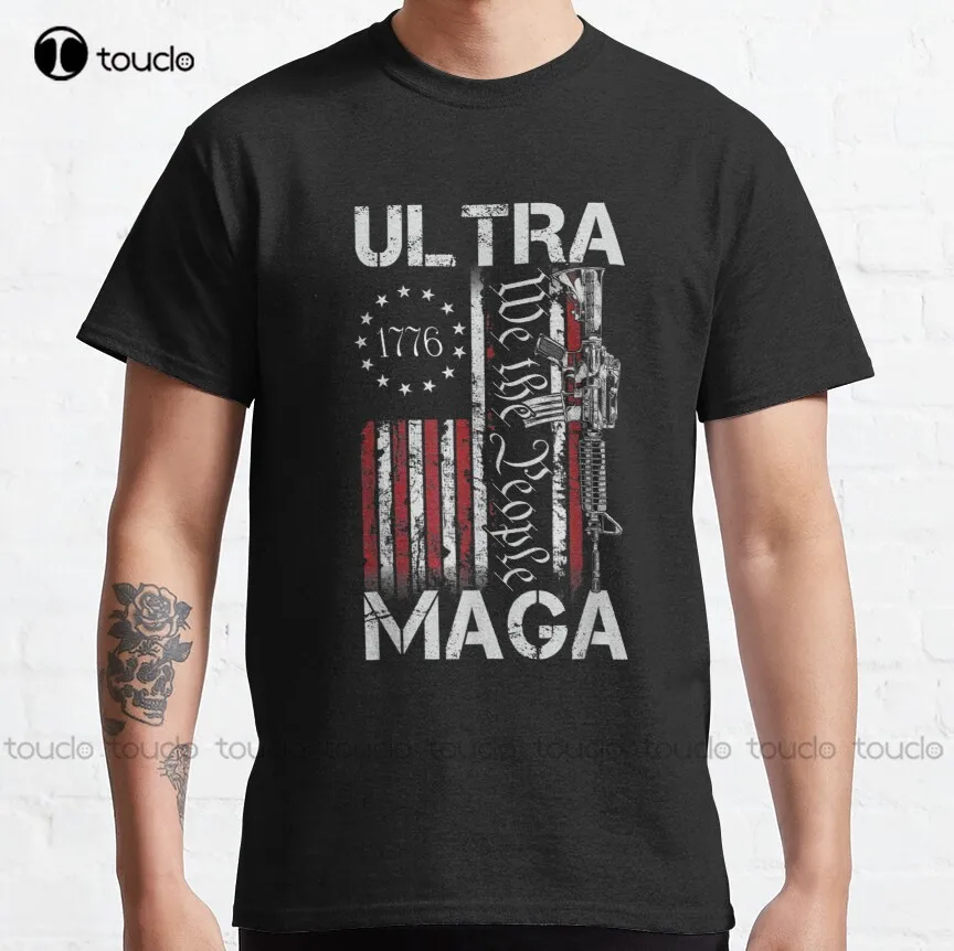 

Классическая футболка Ultra Maga Proud Ultra-Maga с изображением Трампа 2024, женская футболка на заказ Aldult, Подростковая футболка унисекс с цифровым принтом в стиле ретро
