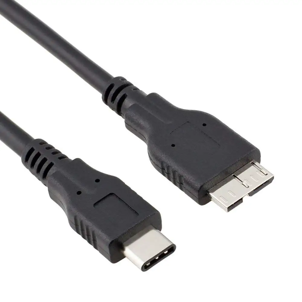 

1m USB 3.1 USB-C USB3.1-tipo c masculino para USB 3.0 Micro B cabo de dados para Mac Book MicroB masculino telefone Movel