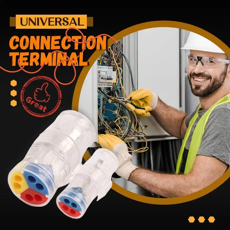 

New Removable Universal Terminal Blocks Quick Splice Lock Wire Connectors Connection Terminal For Easy Safe Splicing Into Wire
