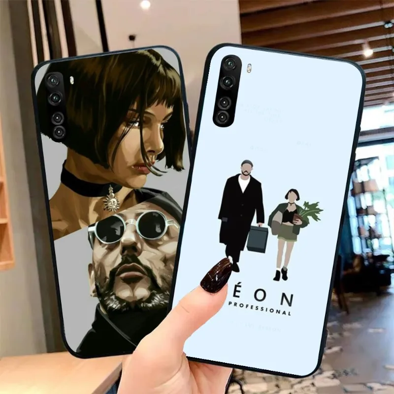 

Professional Leon Movie Phone Case for OPPO Find X5 X3 X2 A93 Reno 8 7 Pro A74 A72 A53 Black Soft Cover Funda Shell
