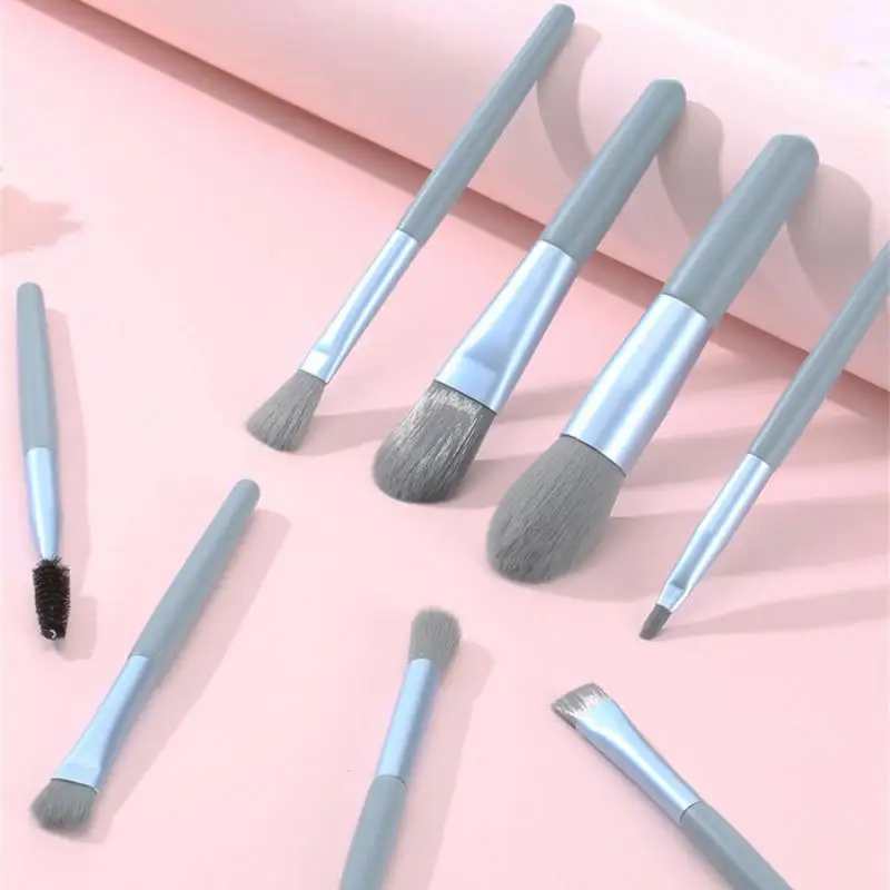 

8 Pcs Makeup Brushes Set Eye Shadow Foundation Women Cosmetic Powder Blush Blending Beauty Make Up Tool For Beginner Makeup