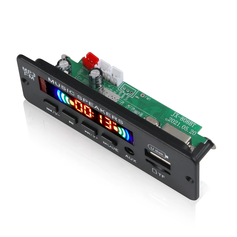 Плата декодера MP3 WPE 12 В аудио модуль USB TF радио Bluetooth5.0 беспроводной музыкальный
