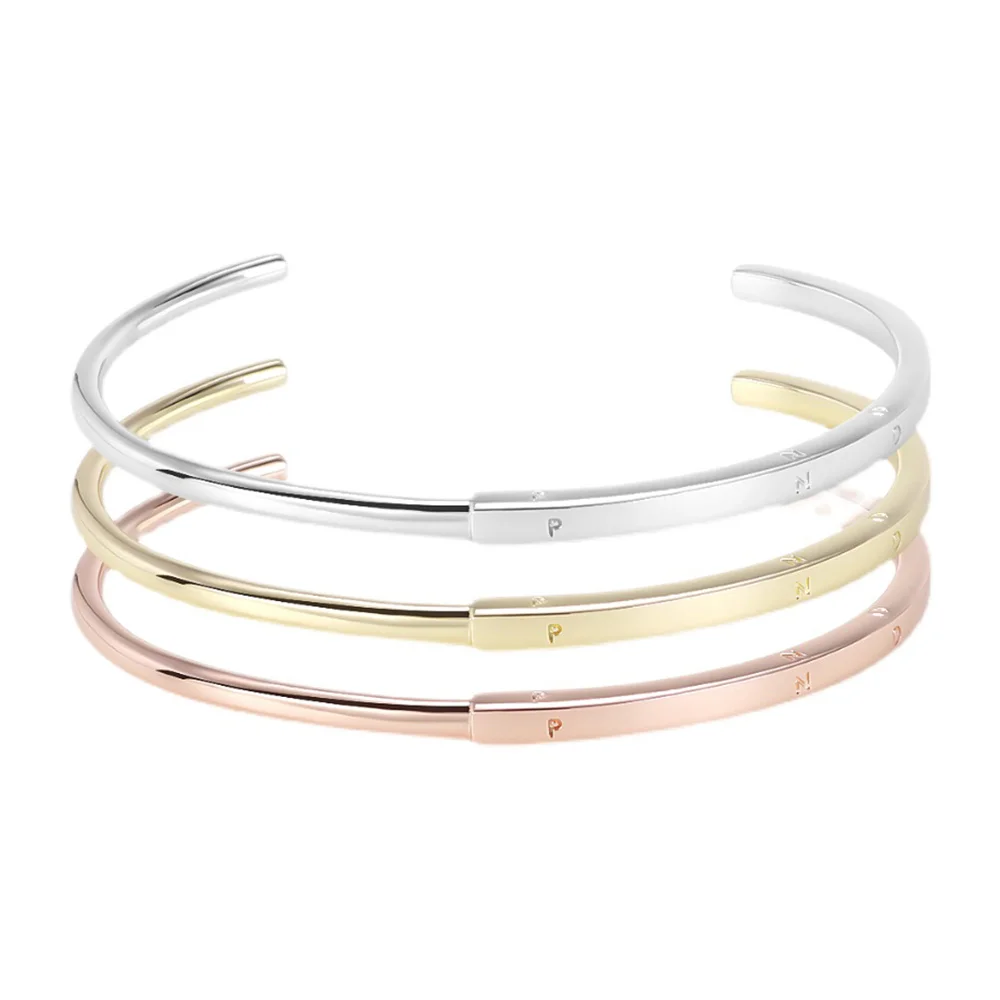 

925S серебряные ювелирные изделия Открытый браслет женские браслеты в деловом стиле полированная бижутерия модный подарок на день рождения