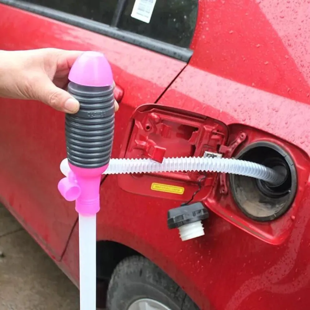 

Новая ручная Автомобильная всасывающая масляная трубка пластиковая портативная для бензинового топлива воды жидкости