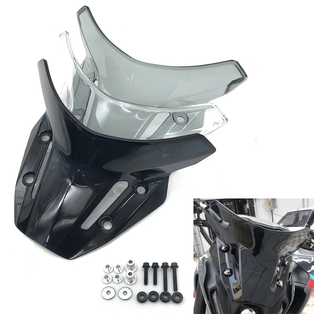 Для Yamaha MT-09 MT09 FZ09 2021 2022 2023 мотоциклетный двойной пузырьковый отражатель ветрового