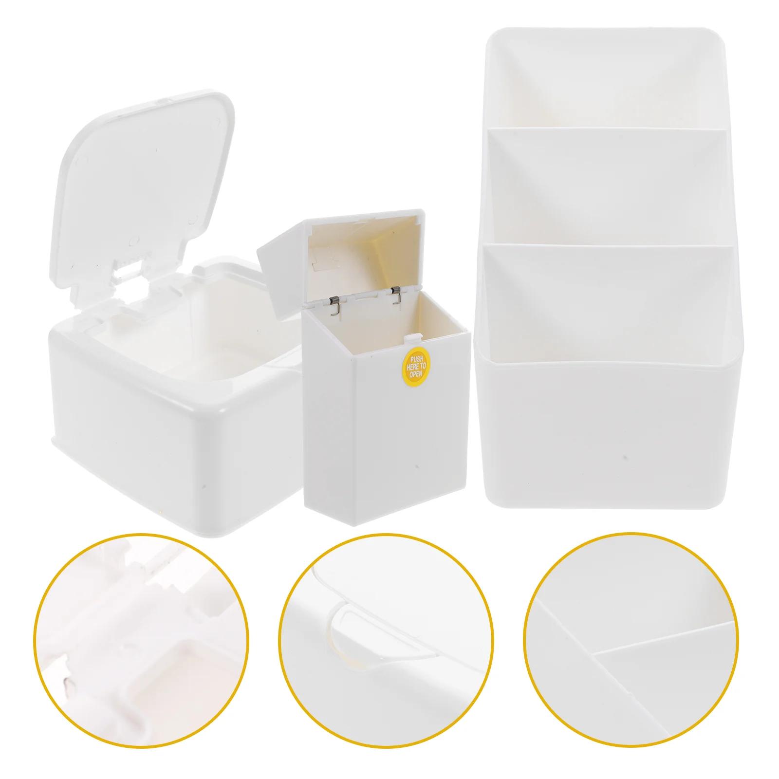 

1 Set Home Dorm Shop Compartment Box Holder Tabletop Organizing Box Sticker Storage Case