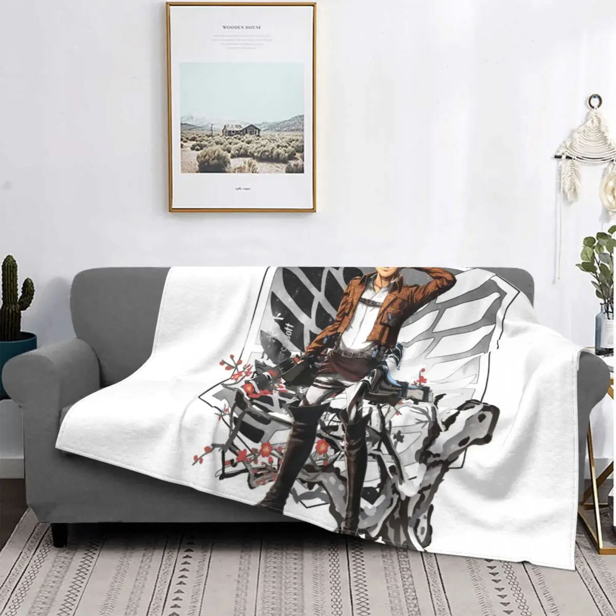 

Marco Bott Blanket Anime Armin Attack On Titan Bedspread Plush Ultra Soft Cover Flannel Quilt Bedding Sofa Bedroom Velvet Gift