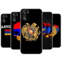 armenia armenians flag for xiaomi redmi note 10s 10 9t 9s 9 8t 8 7s 7 6 5a 5 pro max soft black phone case