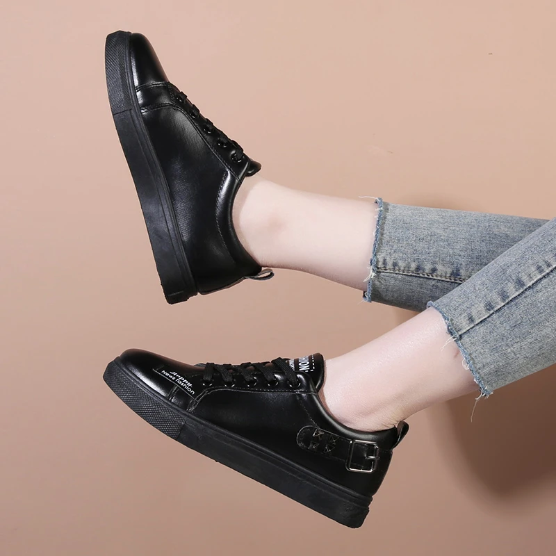 

Женские Роскошные Мокасины, модные корейские удобные спортивные туфли на платформе с заклепками, бесплатная доставка