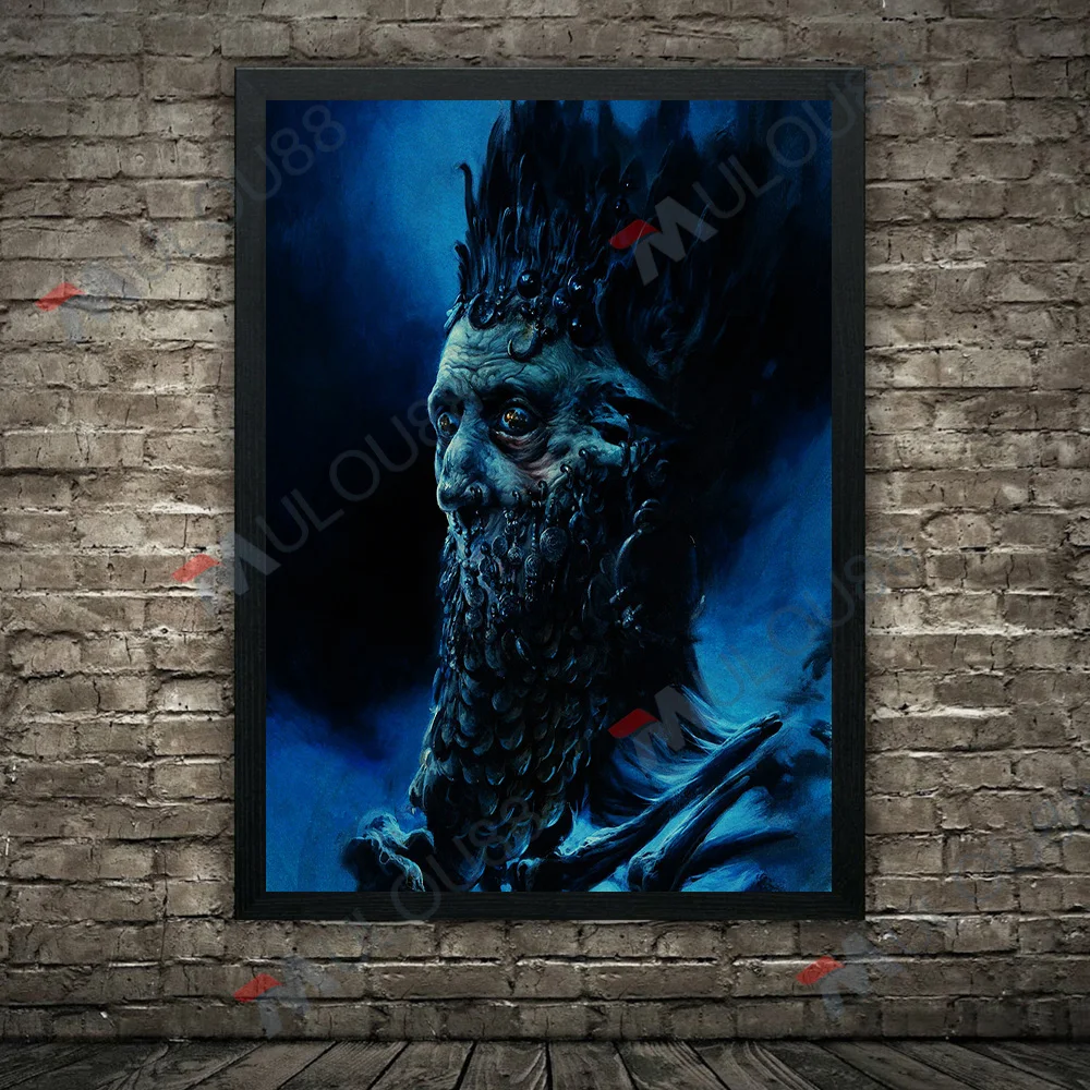 Живопись на холсте &quotЖуткий злой шаман и гондель Райдер&quot