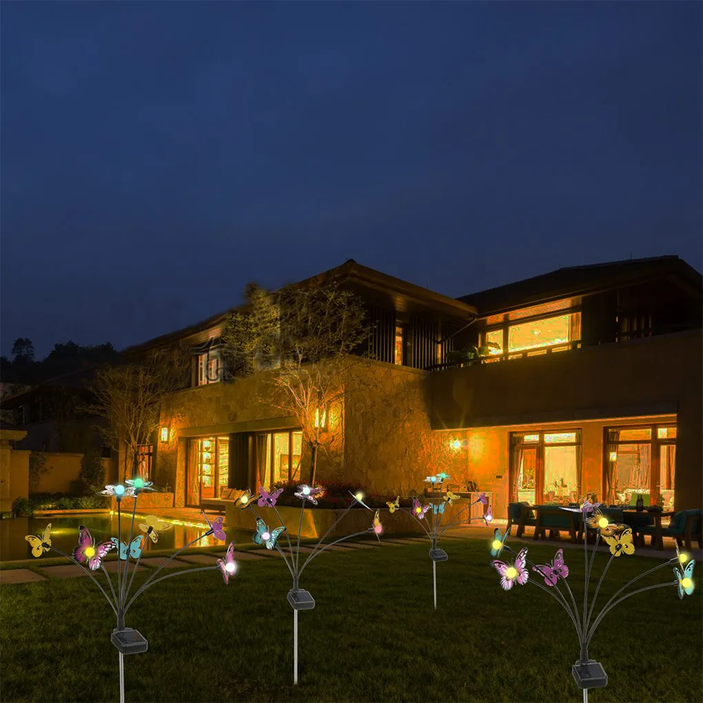 

Solar LED Light Reusable Courtyard Home Decoration Multicolor Lawn Lighting Waterproof Ornaments Garden Holiday