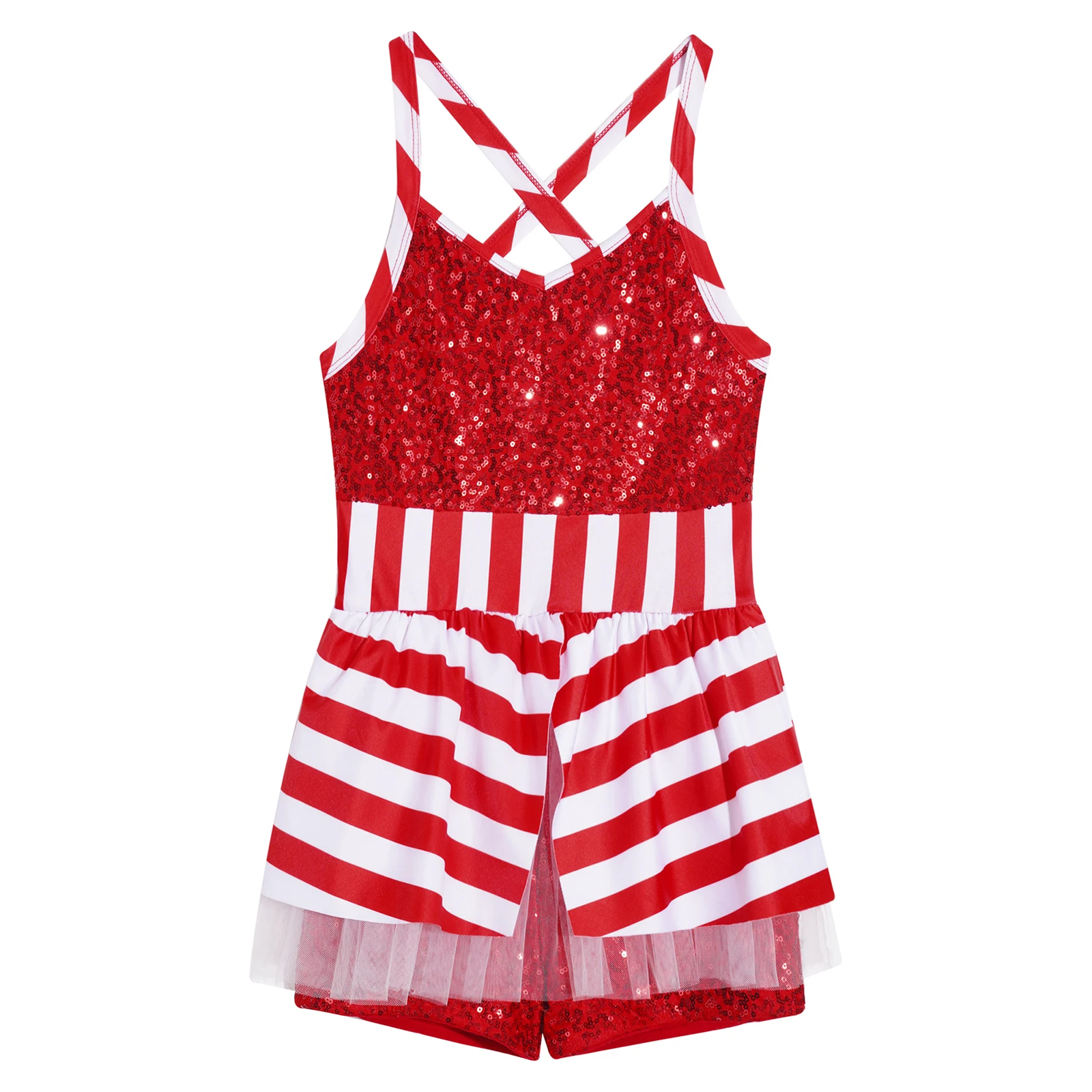 Детский танцевальный костюм для девочек карамельных цветов Рождественский без